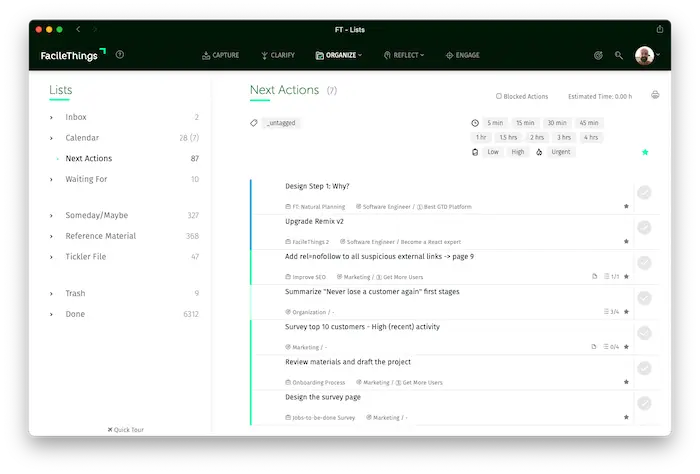 FacileThings screenshot 2
