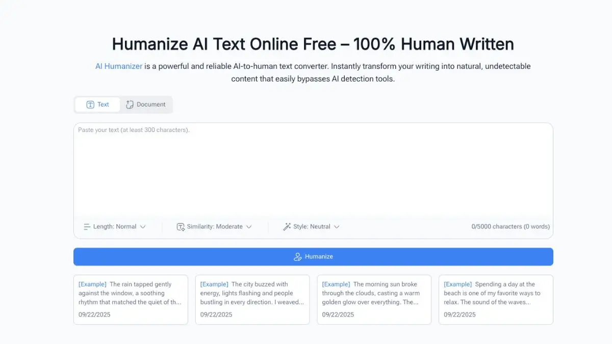 AI Humanizer screenshot 2