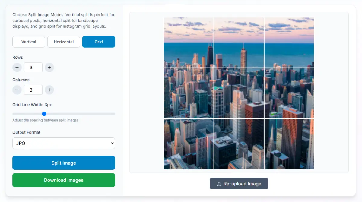 ai image splitter screenshot 1