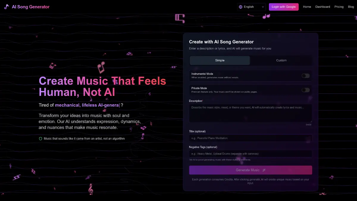 AI Songs Maker screenshot 2