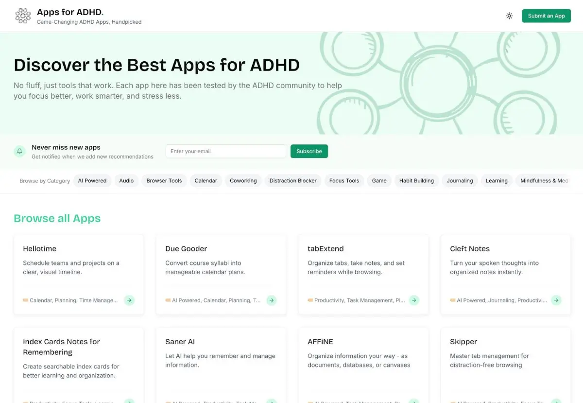 Apps for ADHD screenshot 1