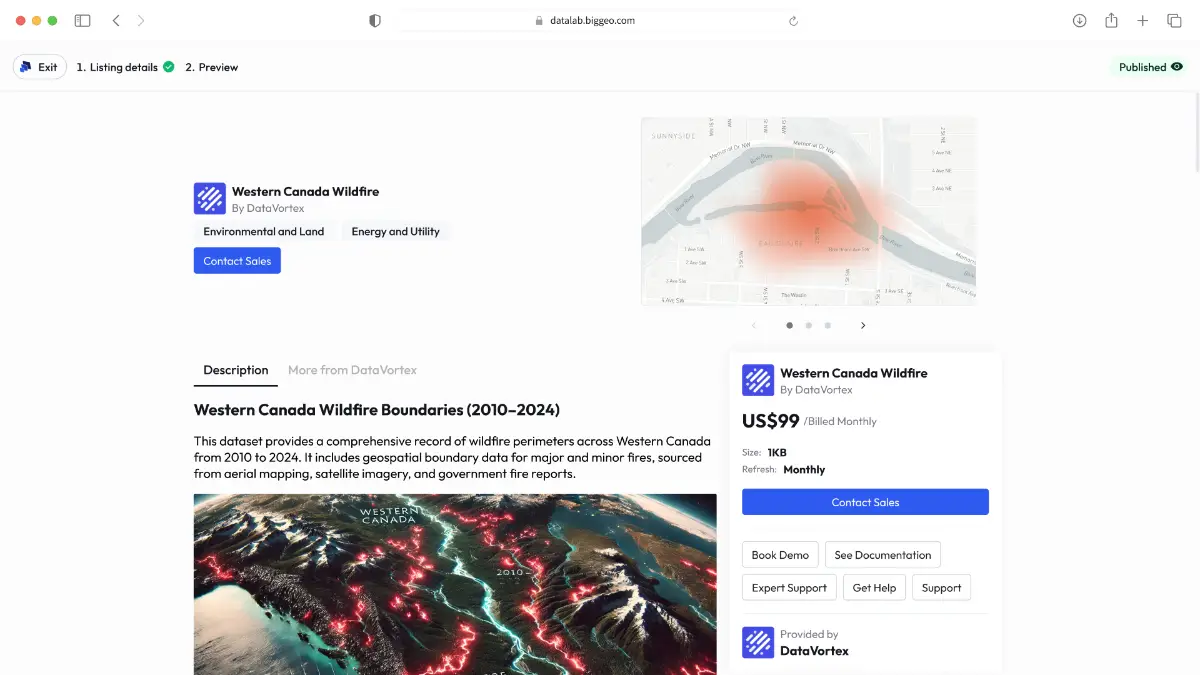 BigGeo Datalab screenshot 2