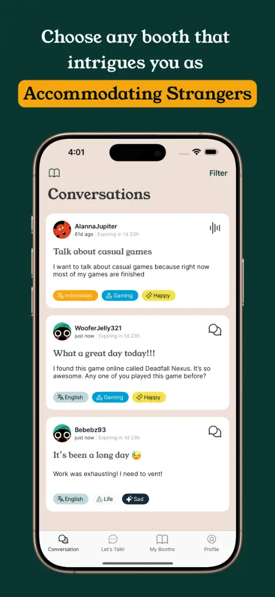 ChatterBooth screenshot 1