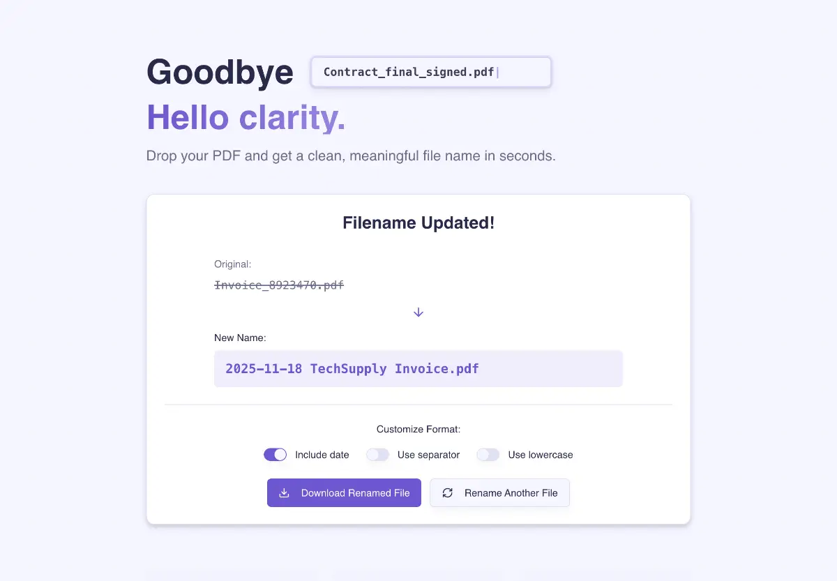 CleanName screenshot 3