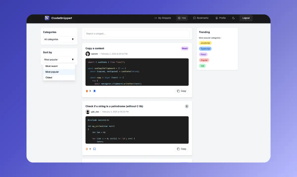 Codesnippet screenshot 2