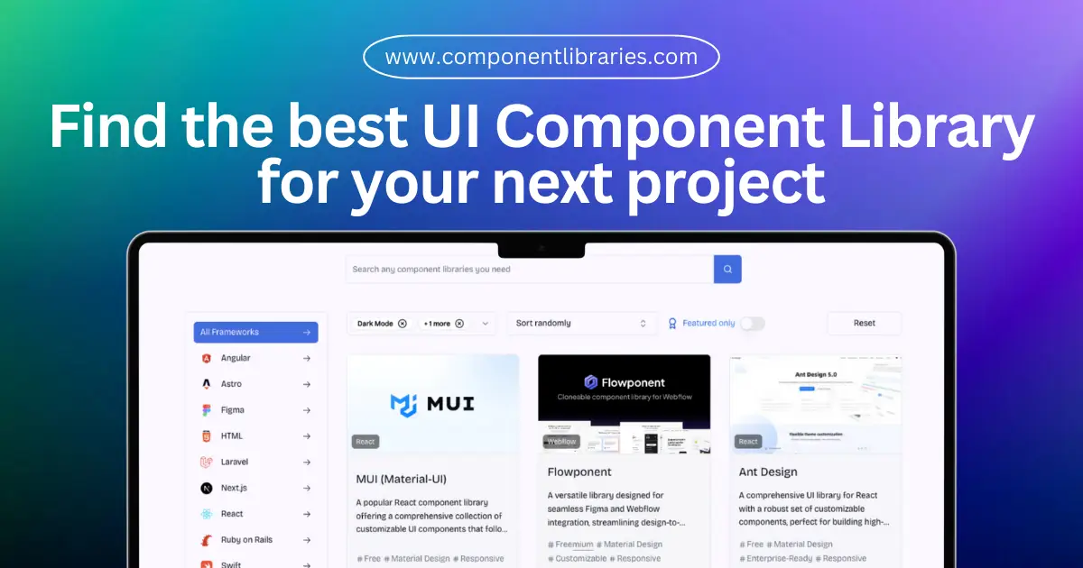 Component Libraries screenshot 1