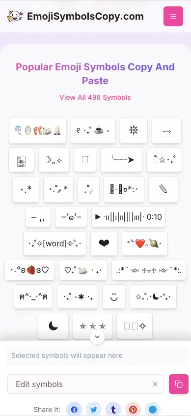Copy and Paste Symbols & Emojis screenshot 2