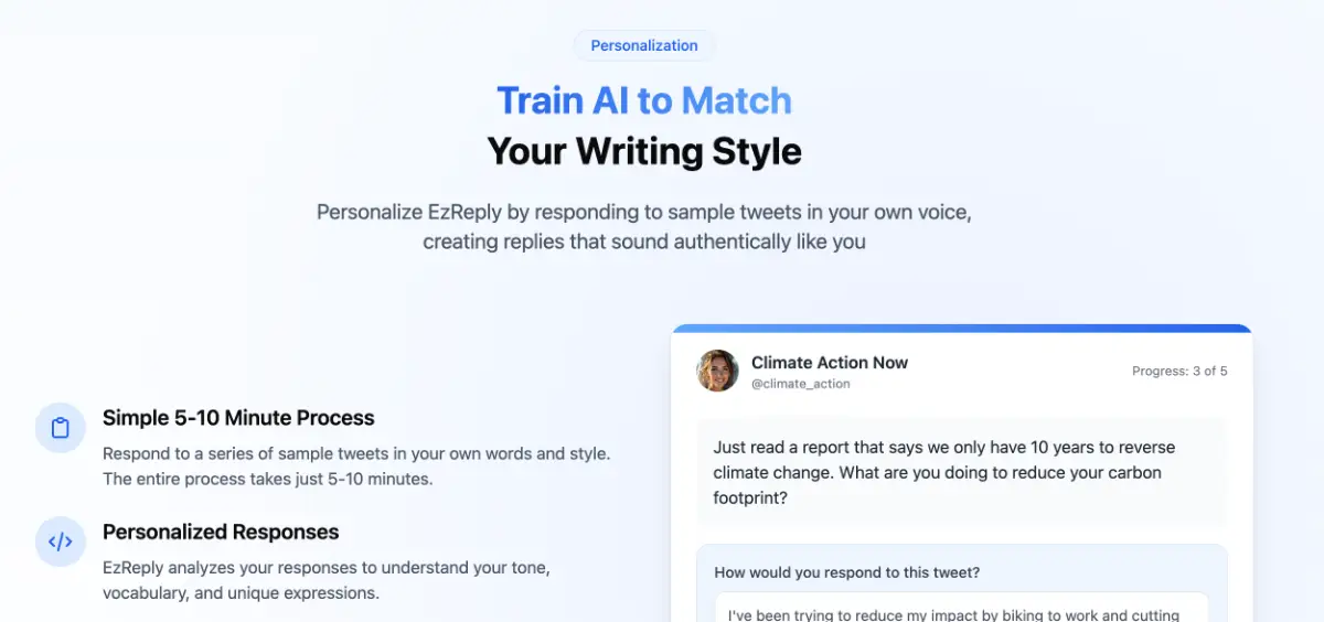 EzReply screenshot 2