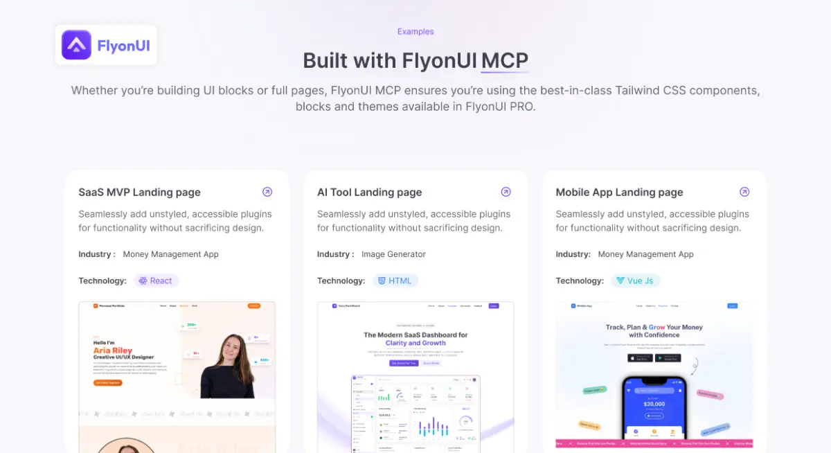 Flyonui MCP - Tailwind AI Builder screenshot 4