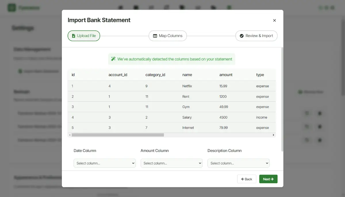 Fyenance screenshot 3
