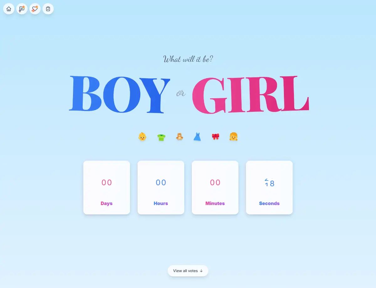 GenderReveal.live screenshot 2