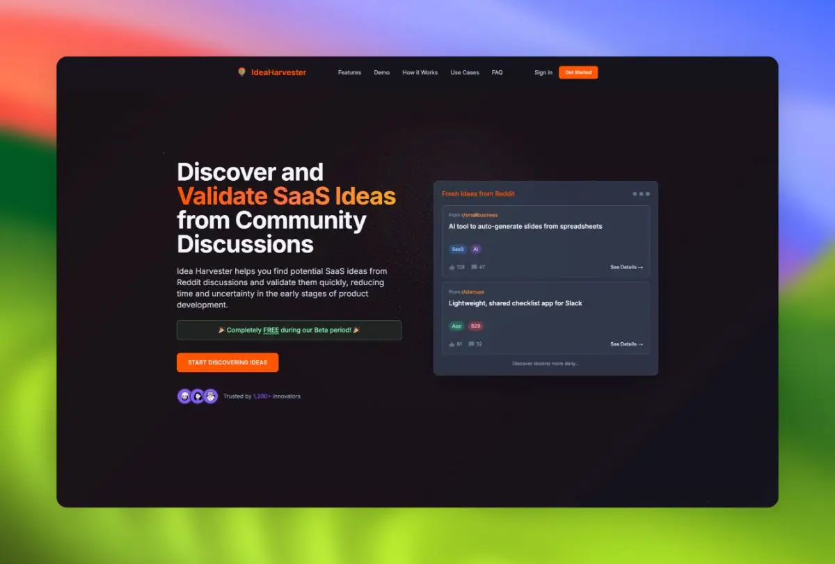 Idea Harvester screenshot 2