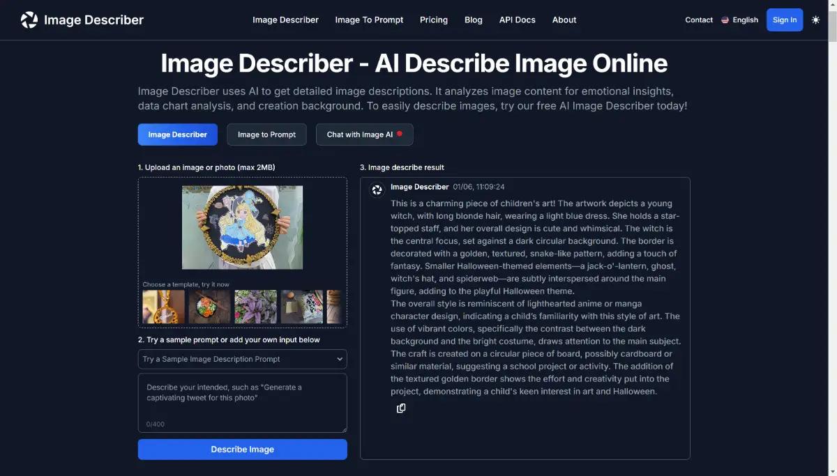 Image Describer screenshot 2
