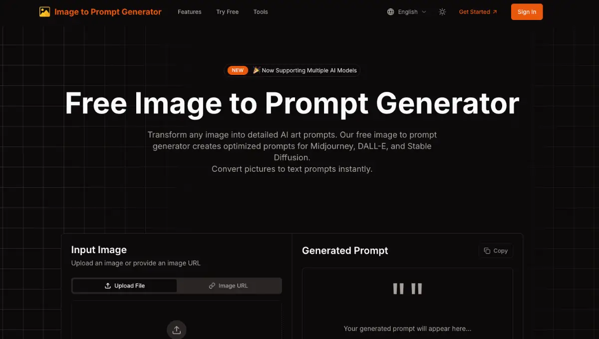 Image to Prompt Generator screenshot 1