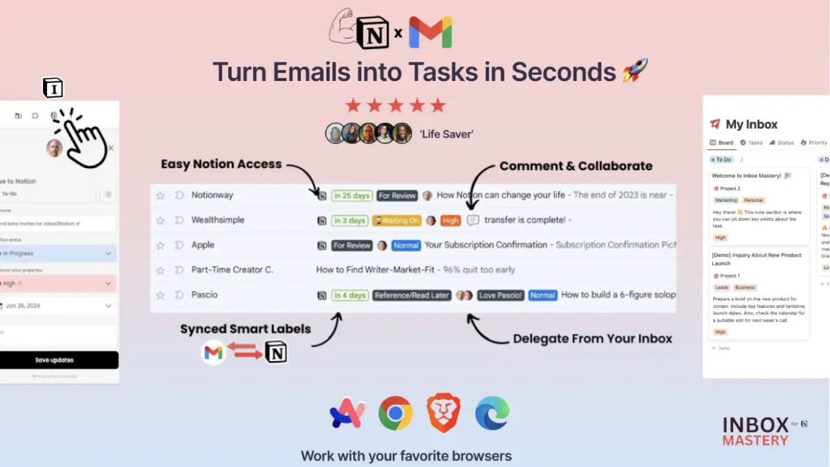 Inbox2Action screenshot 1