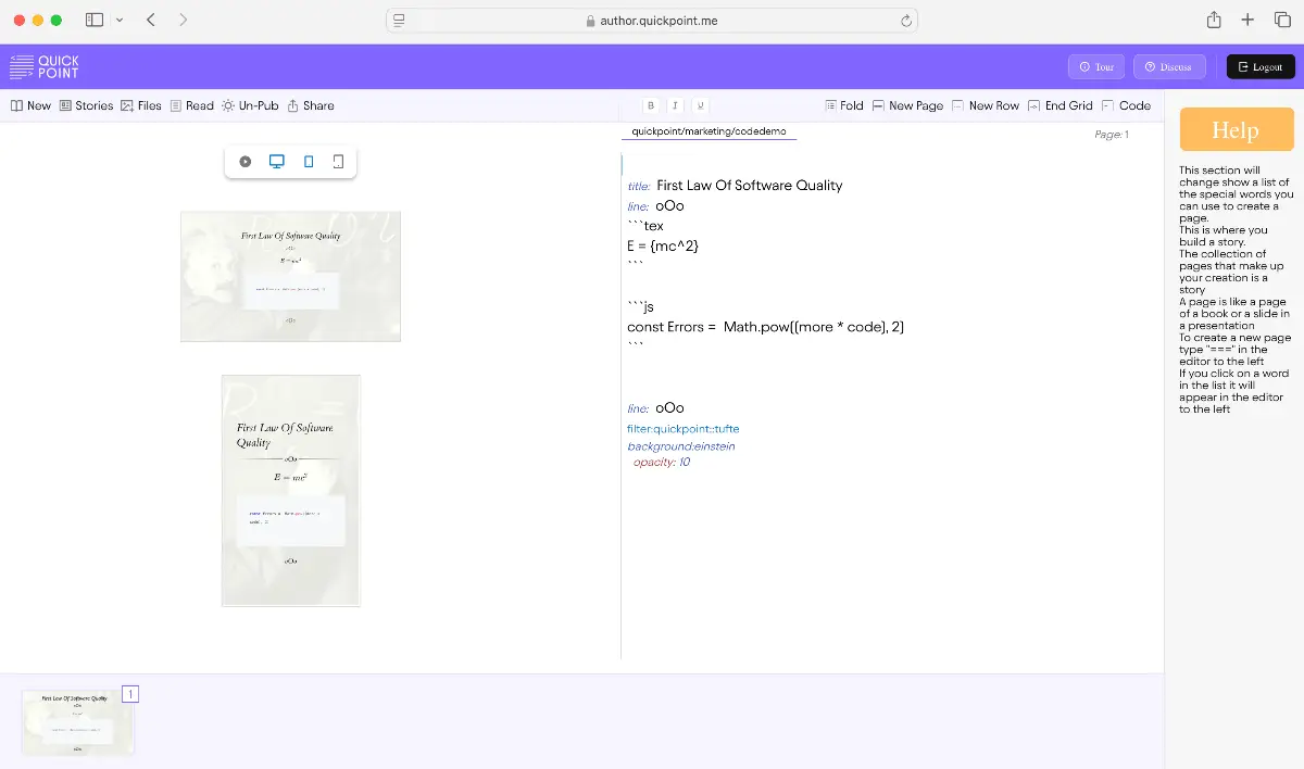QuickPoint screenshot 2