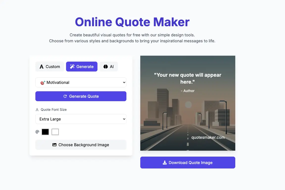 Online Quote Maker screenshot 1