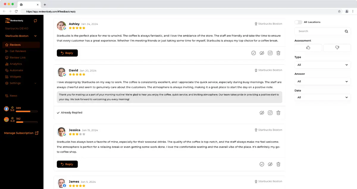 Reviewnicely screenshot 4