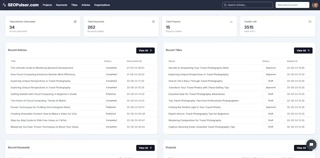 SEOPulser screenshot 3