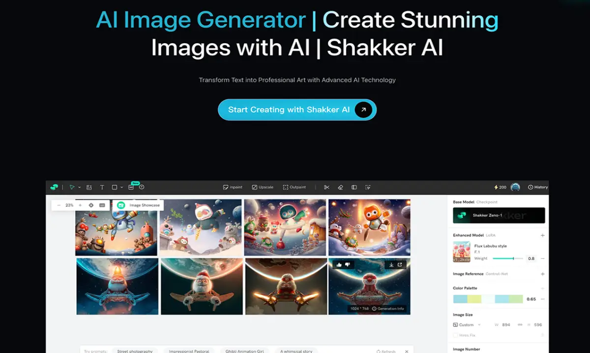 Shakker-ai image generator screenshot 1