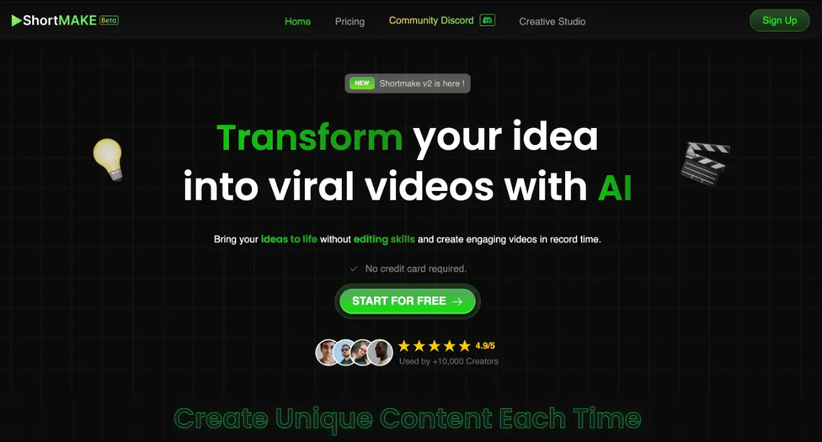 Shortmake AI screenshot 2