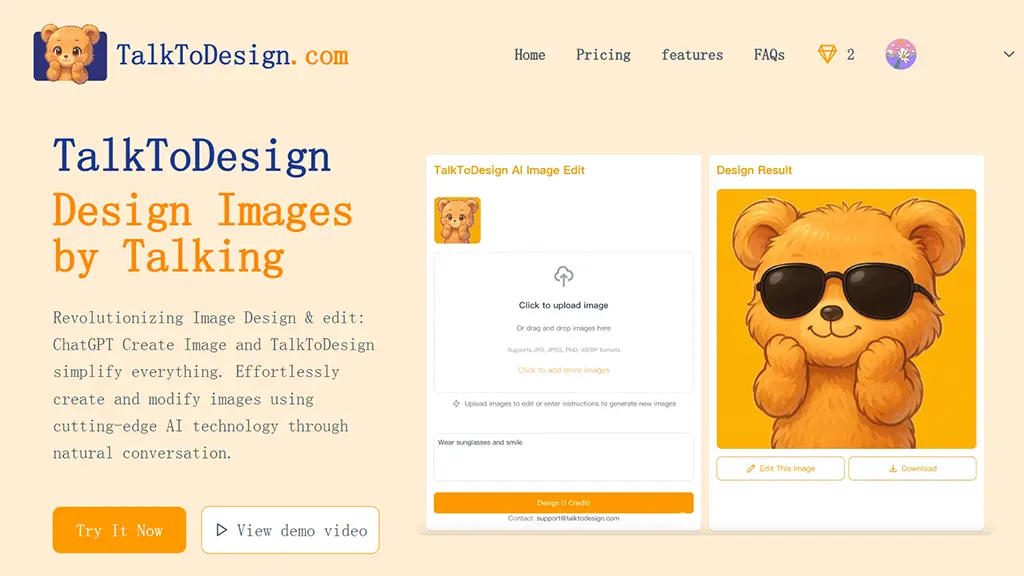 TalkToDesign screenshot 1
