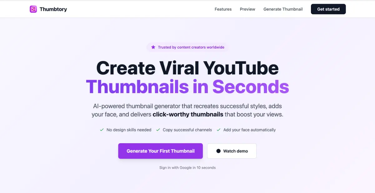 Thumbtory screenshot 1