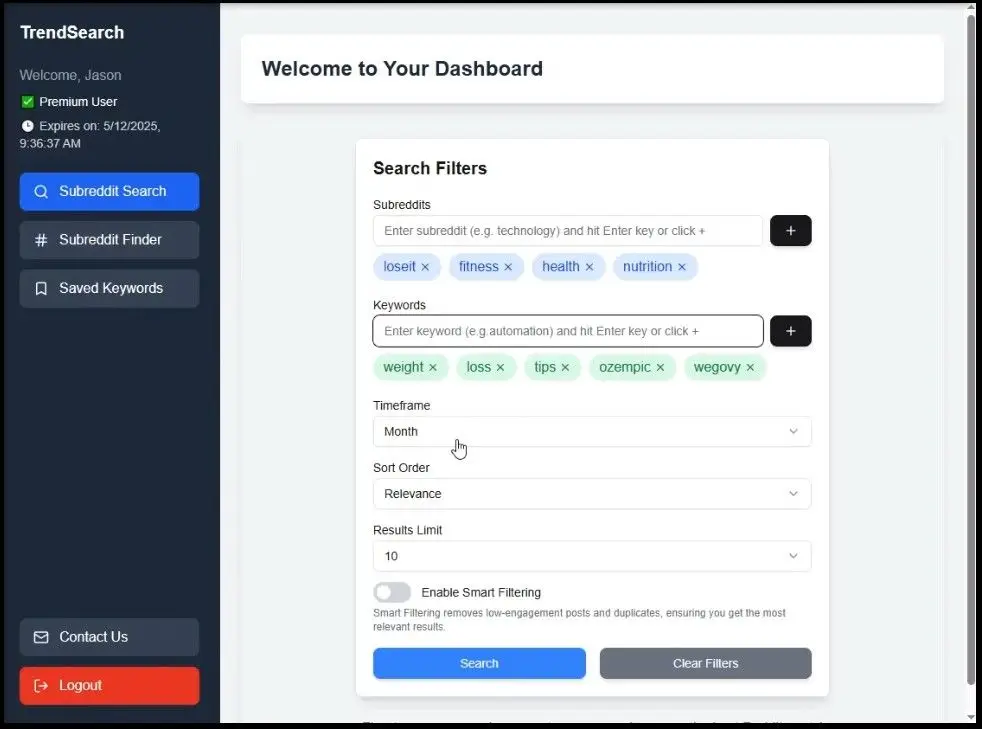 TrendSearch screenshot 1