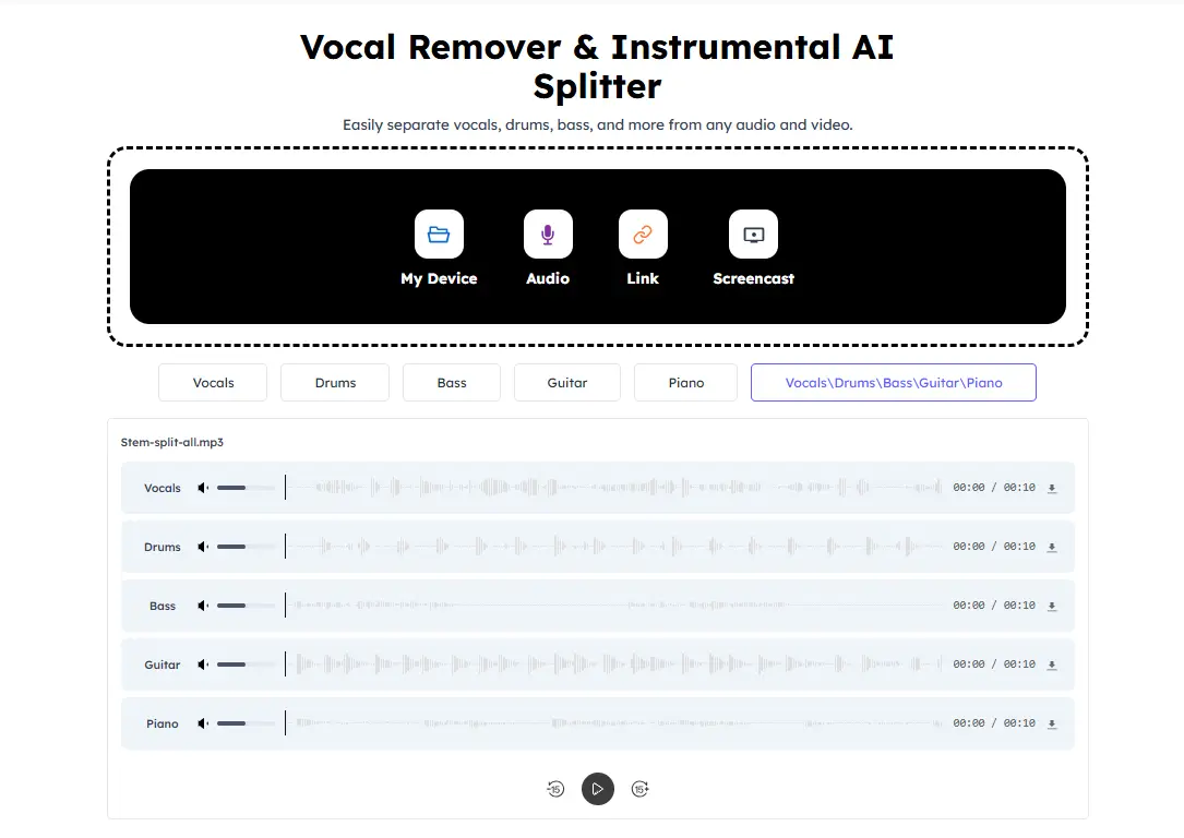 Vocal Remover Free screenshot 1