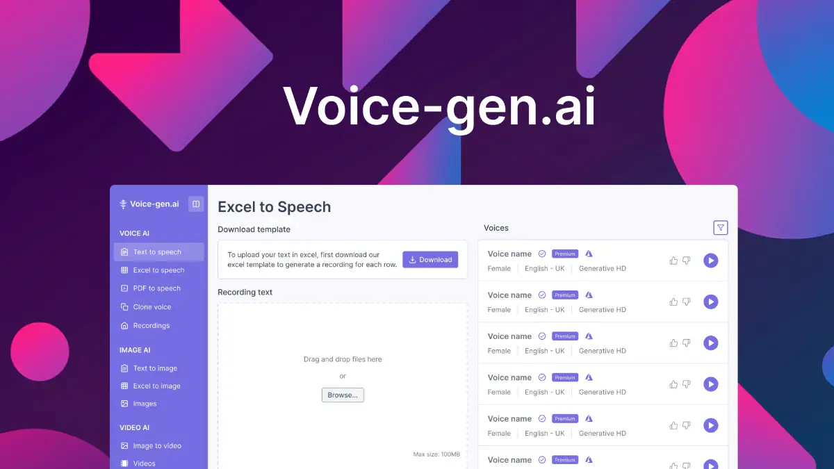 Voice-gen.ai screenshot 2