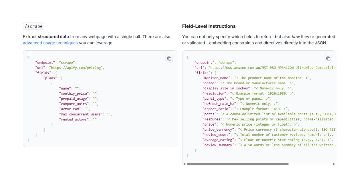 Web Scraping API screenshot 1