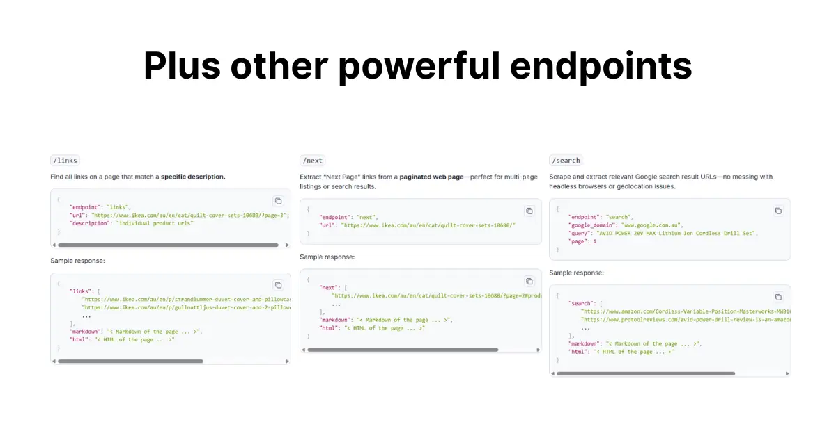 Web Scraping API screenshot 3