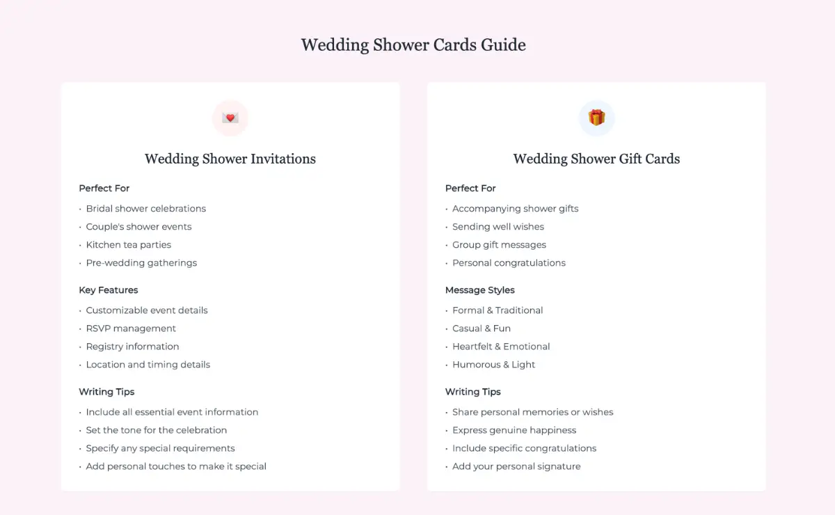 wedding shower cards generator screenshot 3