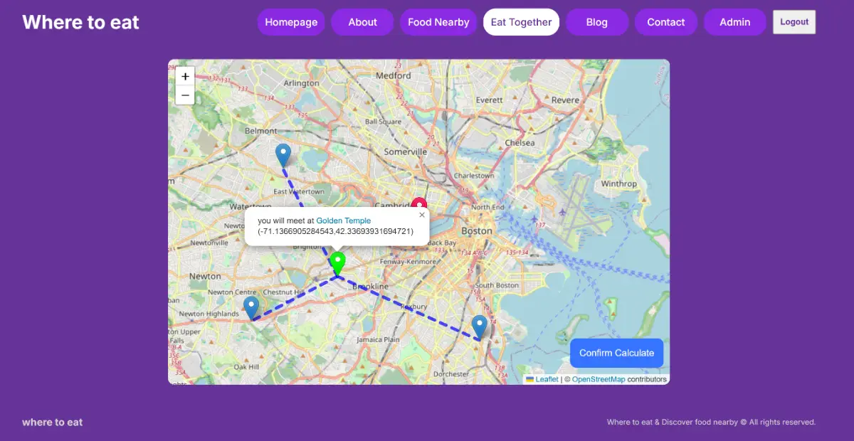 Where to eat screenshot 1