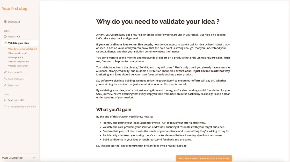 Your First Step screenshot 2