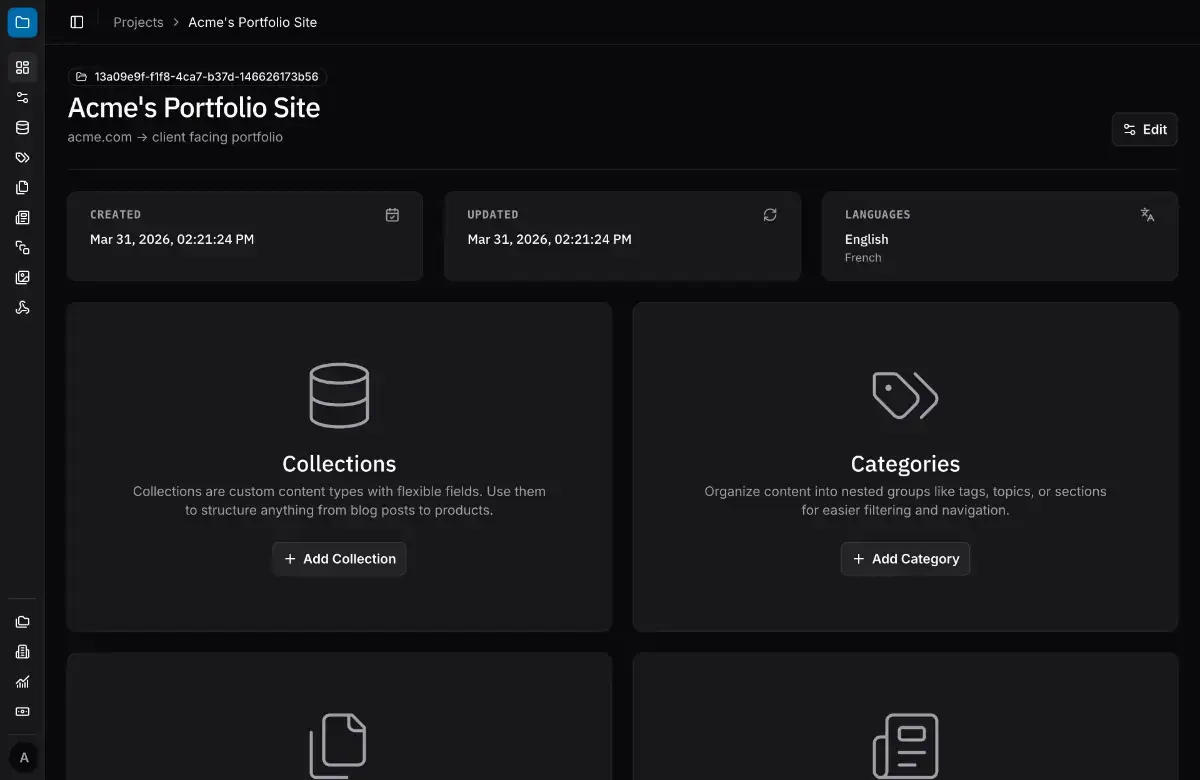 Adapto CMS screenshot 3