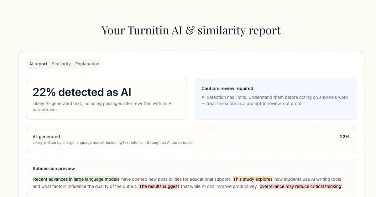 AI Turnitin Checker screenshot 2