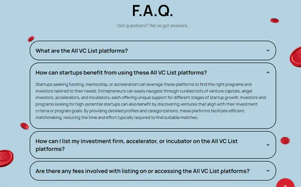 allVCList screenshot 3