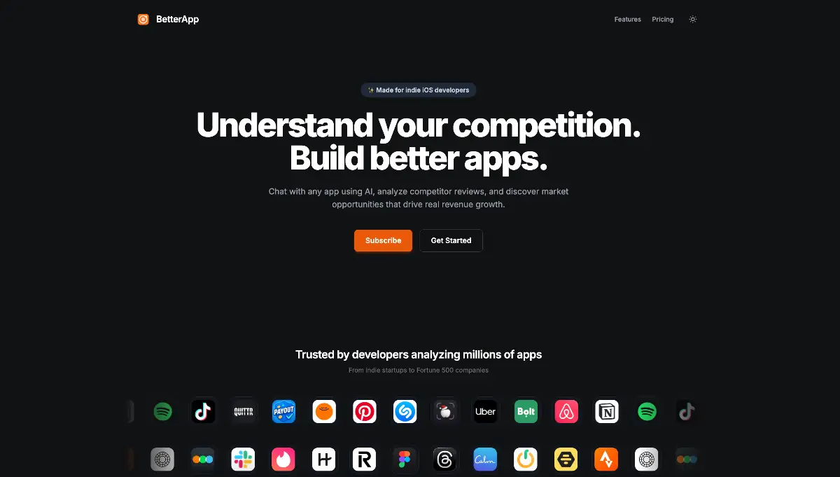 BetterApp screenshot 1