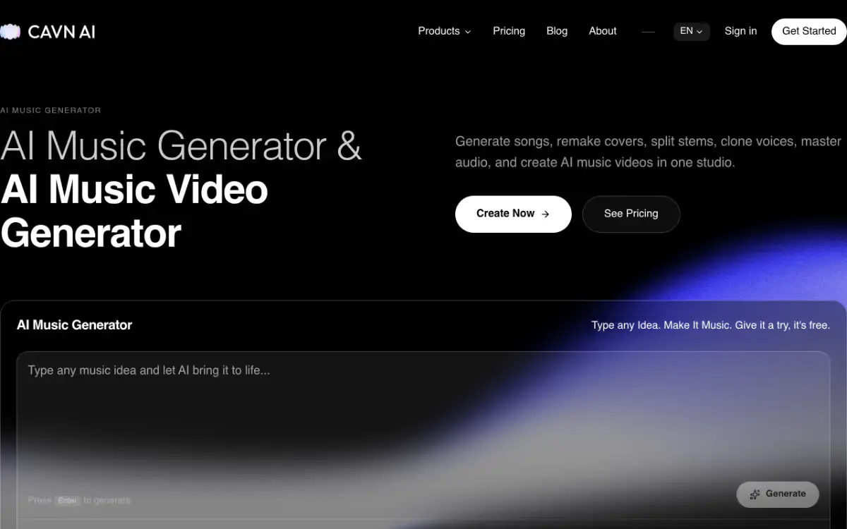 CAVN AI - AI Music Generator screenshot 2