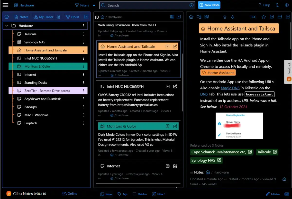 Clibu Notes screenshot 1