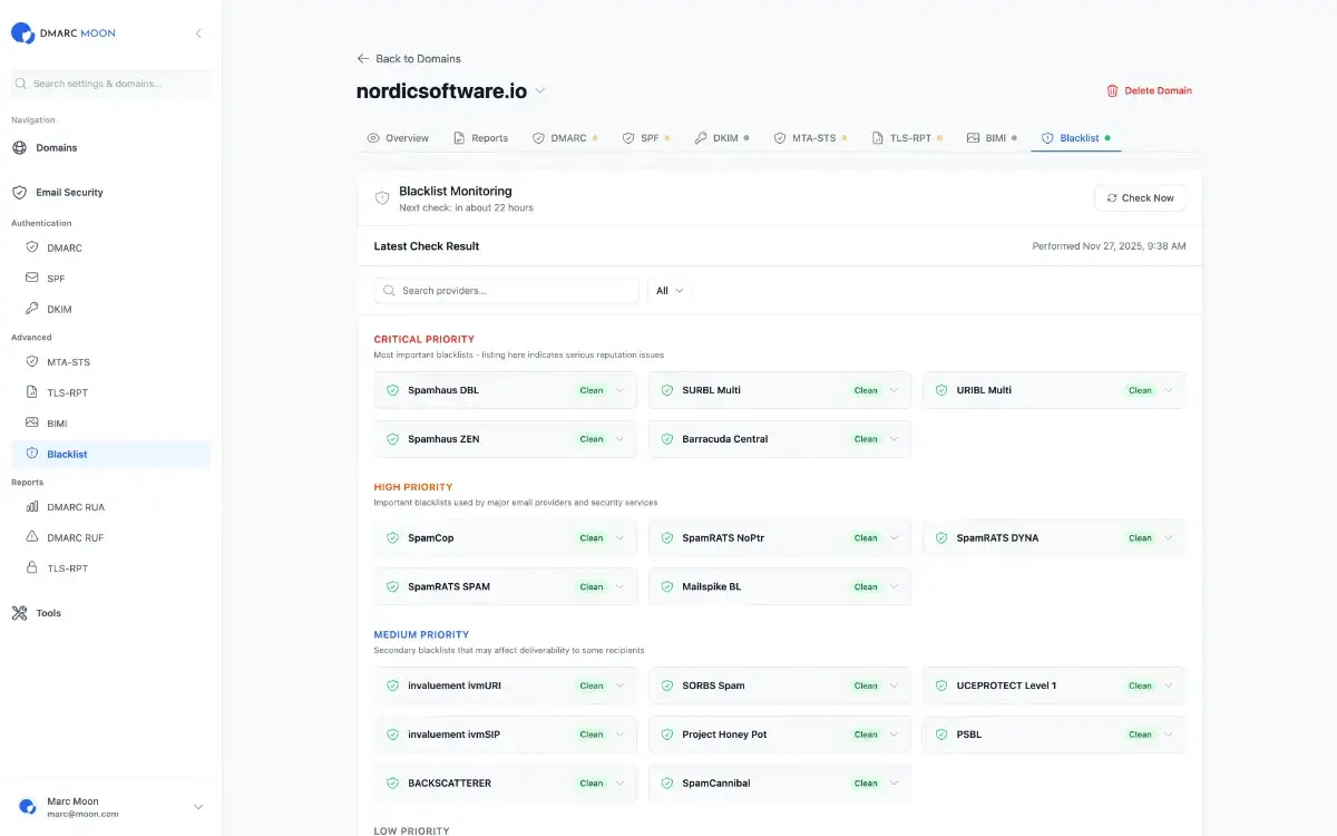 DMARC Moon screenshot 2
