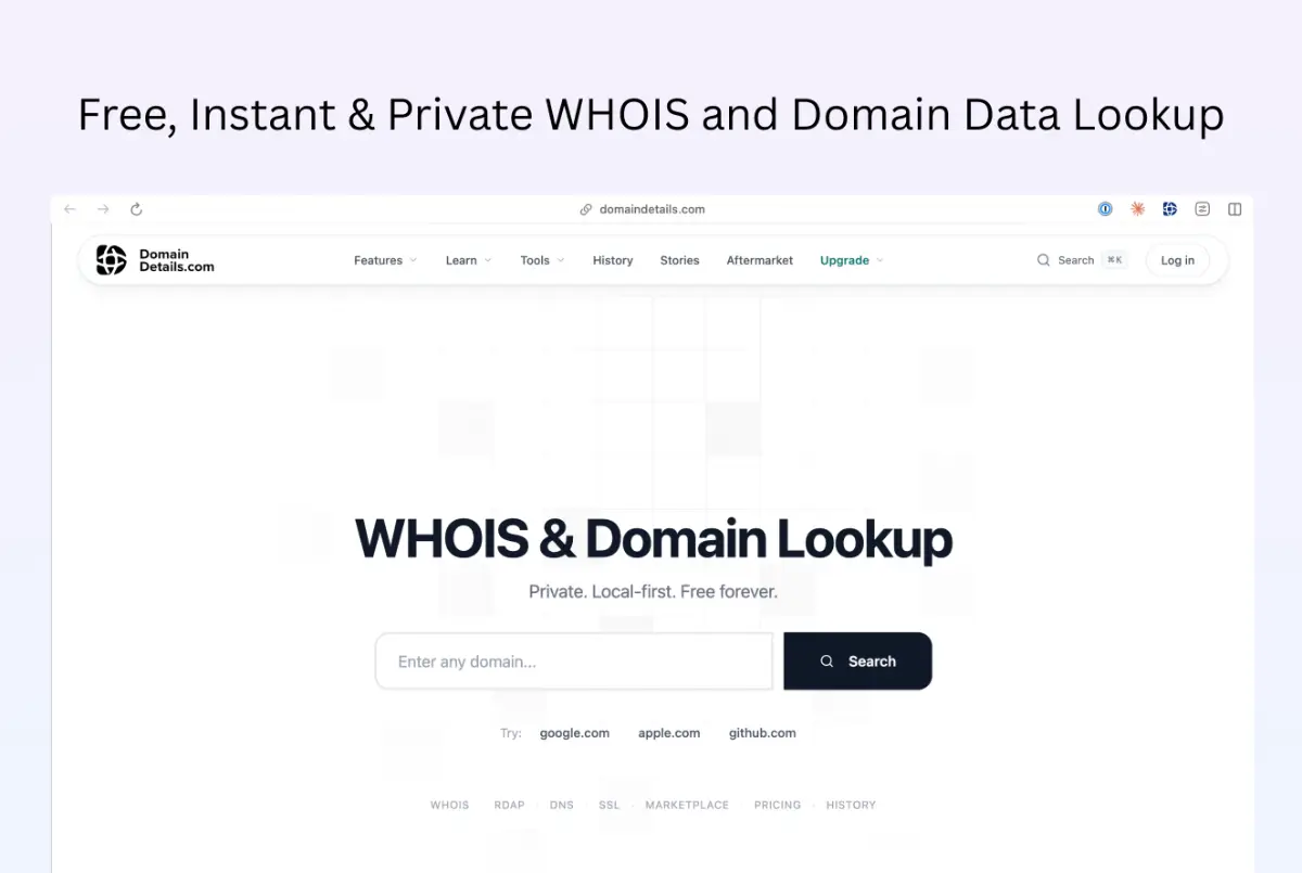 Domain Details screenshot 1