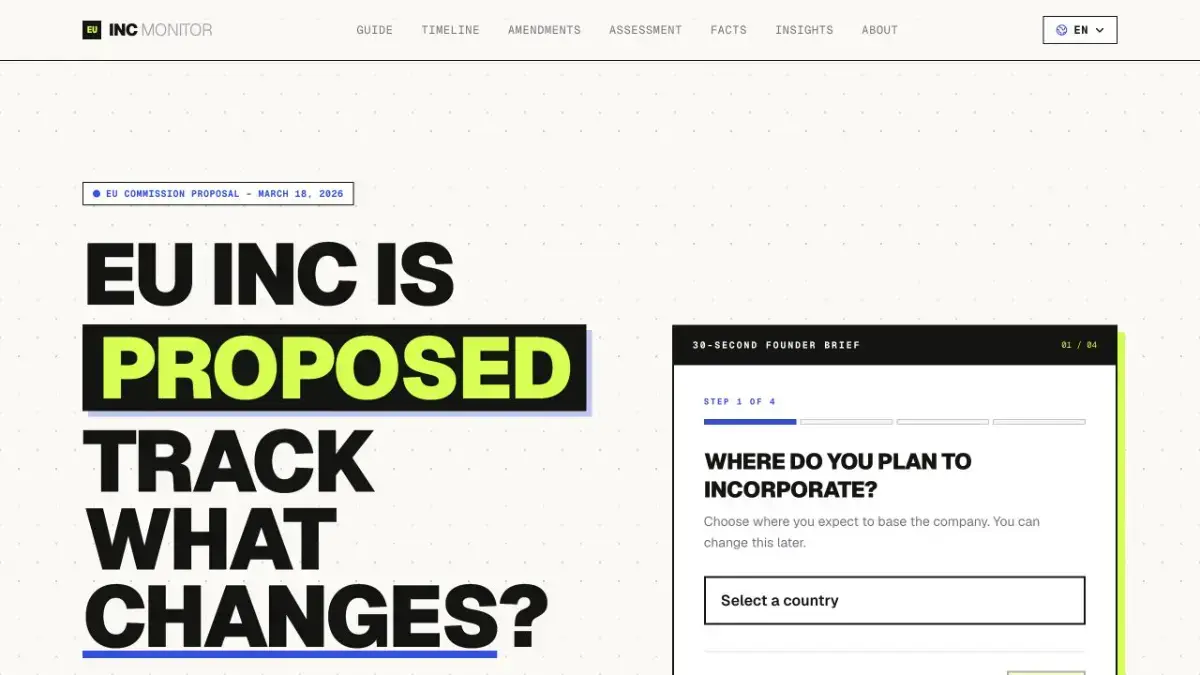 EU Inc Monitor screenshot 1