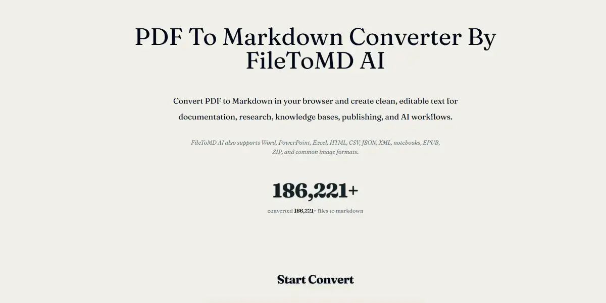 FILETOMD AI product image