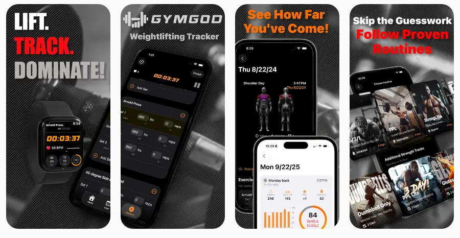 GymGod Weightlifting Tracker screenshot 2