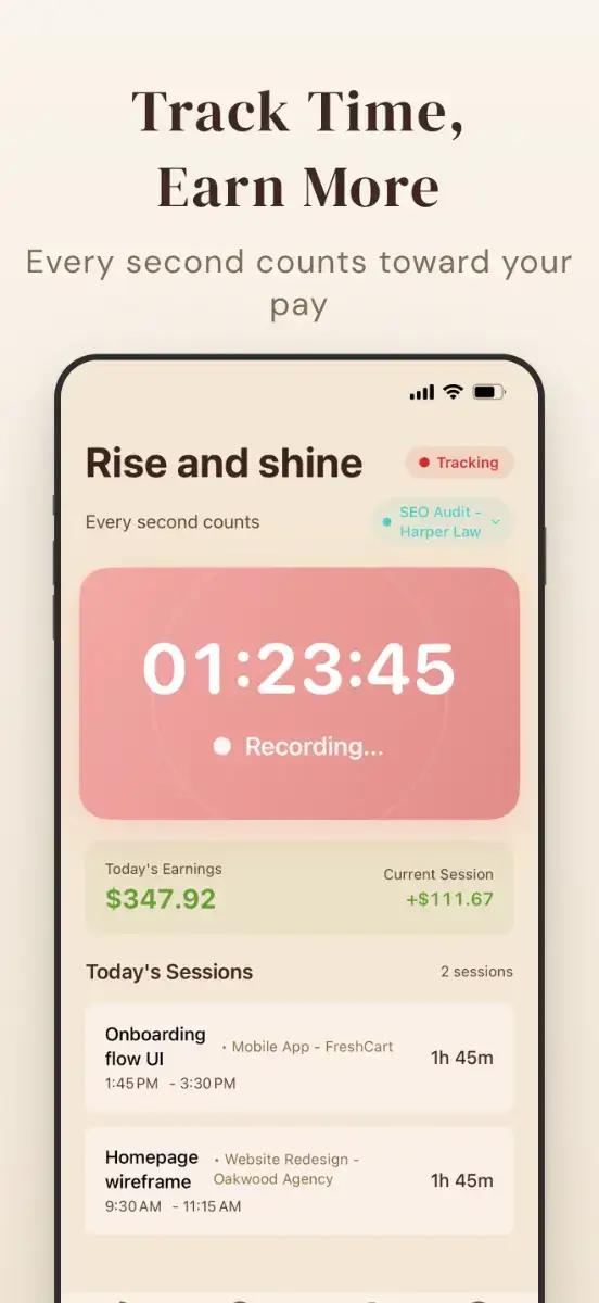 Hourly screenshot 1