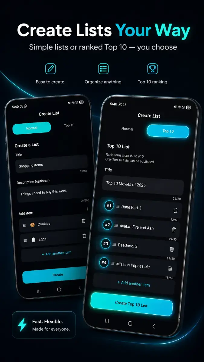 Listroh screenshot 2
