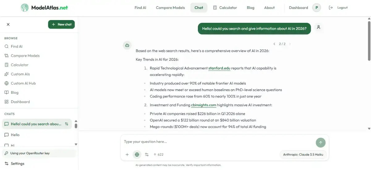 Modelatlas.net screenshot 1