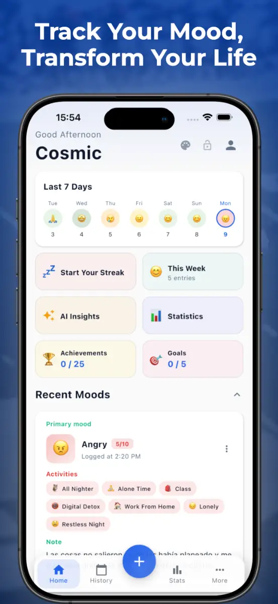 MoodJot screenshot 1